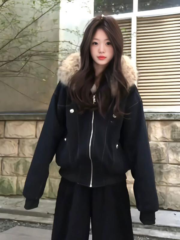 モッズコート レディース 秋冬 アウター 大きいサイズ ゆったり 防寒 裏起毛 厚手 綿服 コート ファー襟付き 羽毛ジャケット 体型カバー 着痩せ お腹周り 二の腕カバー 通勤用 普段使い アウトドア カジュアルスタイル 再生繊維 ミリタリー 高級感 ｜SEIYUショップ