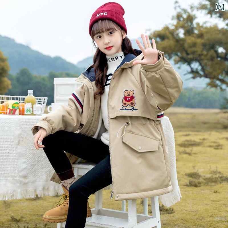 ちびっ子用フリースジャケット お坊っちゃん パーカー お嬢さんの フリースジャケット 2025 耳あたらしい 秋と 冬 服中と 大層らしい ちびっ子の 今めかしいな 綿の 厚地の外套 朦々たる 冬の 表現スタイルの ボンネット 付き添い人 パーカー 流行り
