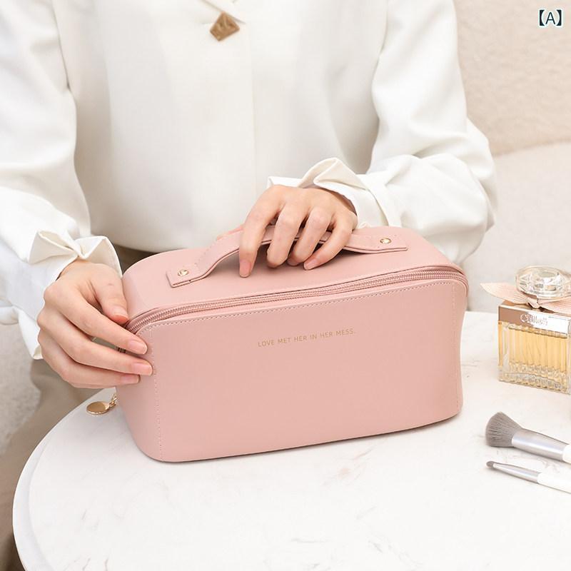 化粧ポーチ 化粧品バッグ Gupi 化粧 品 バッグ 女性の ポータブル大 容量 2024 新しい 化粧 品 収納 袋 ハイ エンド トラ ベル トイレタリー バッグ
