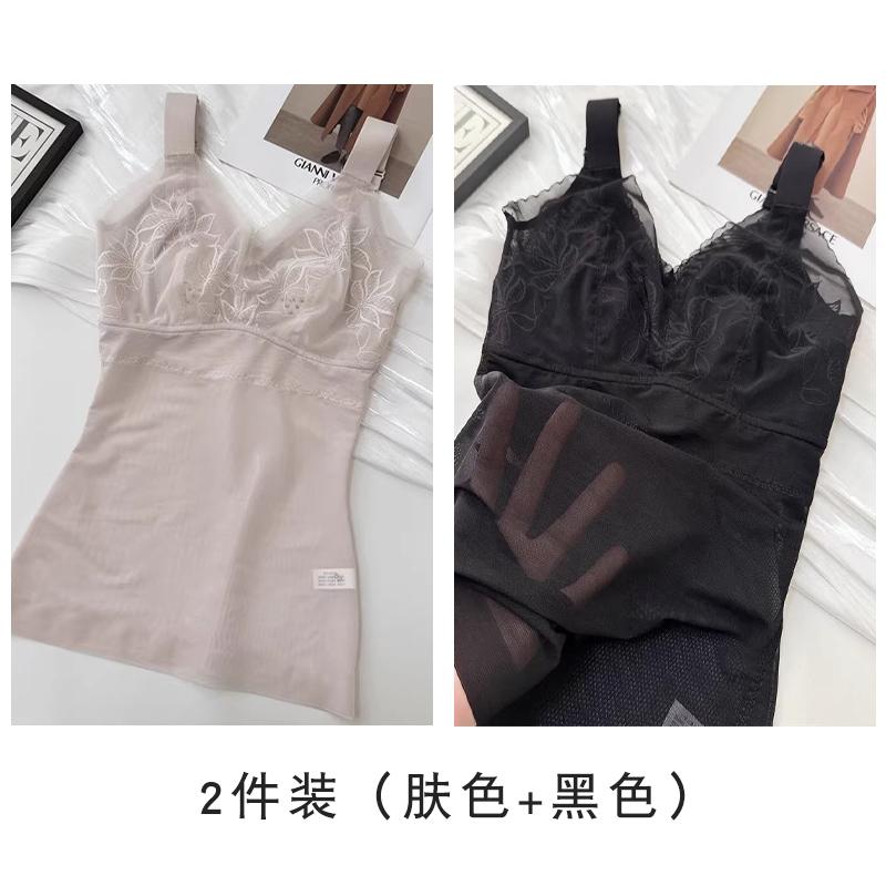 ボディシェイピングウェア 女性用 夏用超 薄型 ボディ シェイピング スーツ、 ブラジャー 不要、 強力な 腹部 引き締め、 ボディ シェイピング、 上半身用 腹部 引き締め 服