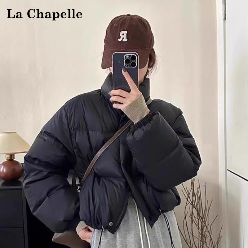 ダウンジャケット レディース La Chapelle ダウン ジャケット レディース 2025年 冬 新作 ホワイトダックダウン 小さい サイズ 厚手 暖かい カジュアル ファッション ジャケット