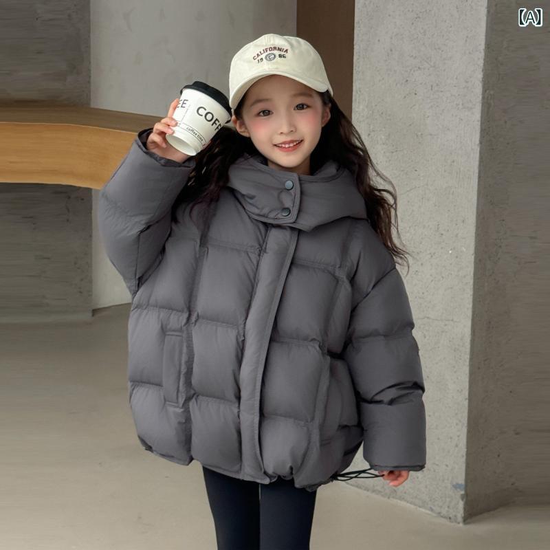 赤ちゃん用落ちこむ上衣 お坊っちゃんと 御姉さん、 中学生と 上級高等学校 生の 赤ちゃん用 落ちこむ 上衣、 2025年 新作 90 ホワイトダックダウン、 肌さむの 朦々たる 韓国 風 冬 厚地の外套