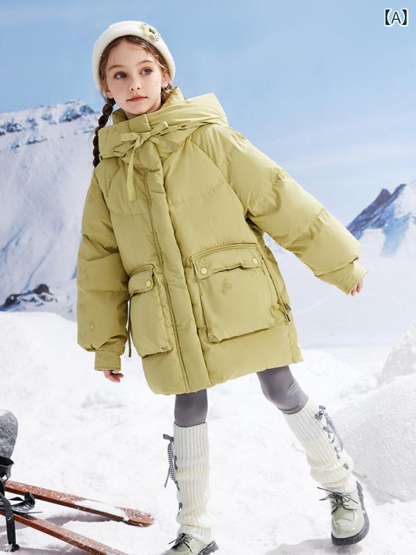 子供用ダウンジャケット 女の子の ダウン ジャケット スタイリッシュ 2024 新しい 中と大 サイズの 子供用中と 長い 12 厚い 子供 服 15 女の子の 冬の コート 9,497円