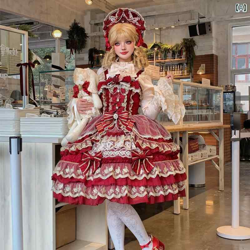 衣裳 ロリータ 吊り帯 夏用 お人形さん風 レトロ 工芸的 愛くるしい 絵図面 軽さ 綿織物 混 フラウンス 甘め 影ぼうし お上さん用 日用品雑貨・文房具・手芸-その他