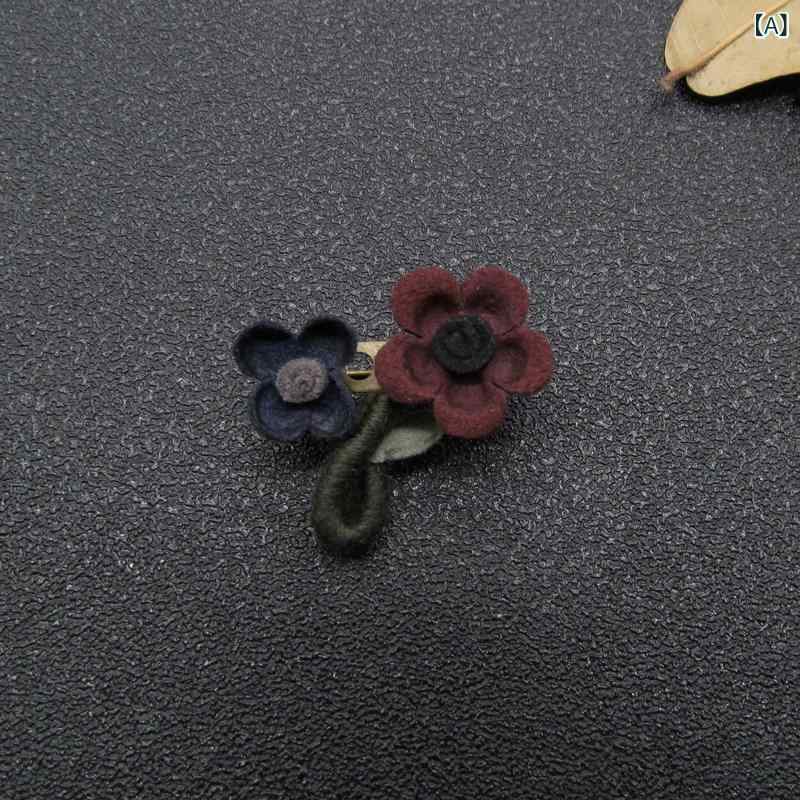レディース ブローチ 小花 モチーフ ファッション アクセサリー コート 胸花 セーター ピン チャイナドレス ショール デコレーション 装飾 ピン クリエイティブ デザイン 女性用 普段使い 軽量 シンプル