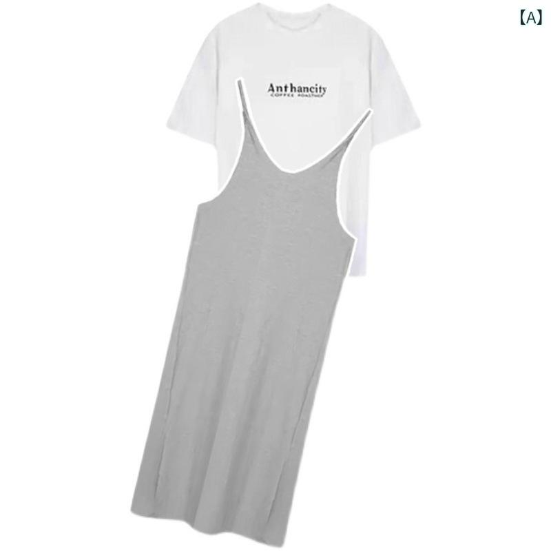 妊婦服 夏用 ワンピース セット 短袖 トップス かわいい 背広 ロング スカート 高級感 軽量 綿素材 通気性 吸湿速乾 妊婦向け 快適 デザイン