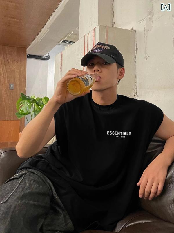 アメリカン スタイル スポーツ Tシャツ 無袖 タンクトップ 短袖 メンズ レディース フィットネス バスケ 綿 コットン トレーニング カジュアル トップス