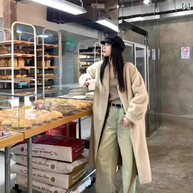 レディース 冬用 ファー カーディガン ゆったり ミドルロング 厚手 ふわふわ リラックススタイル 人工毛皮 アウター 暖か 普段使い｜SEIYUショップ