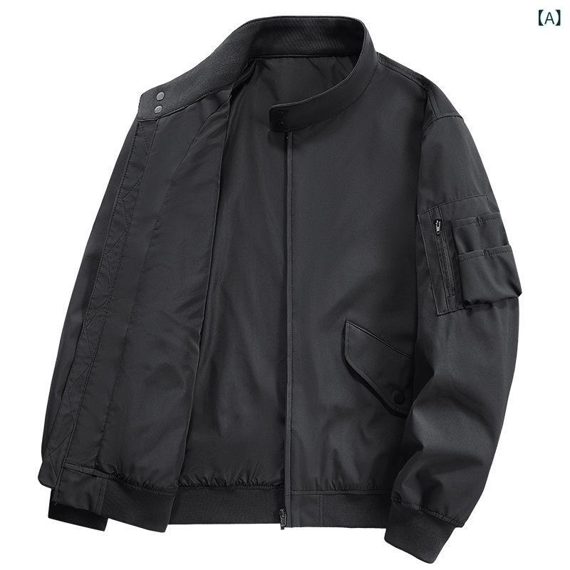 ジャケット メンズ 秋冬 シンプル スタンドカラー 柔らかい 肌触り カジュアル レジャー 防水 防風 防シワ 保温 暖か トレンド スタイリッシュ 普段使い