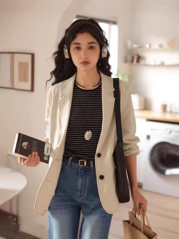 テーラードジャケット リネン 麻 春 レディース ジャケット 薄手 涼しい 軽い 着心地 高見え 羽織り アウター 通勤 カジュアル 通学 オフィス 大人 上品 ナチュラル 抜け感 落ち感 蒸れにくい さらりとした サマージャケット 冷房対策 旅行 普段|SEIYUショップ