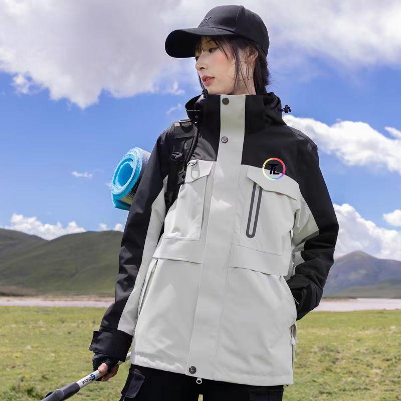 ダウンジャケット レディース フード付き 三合一 防水 保暖 防寒 アウトドア