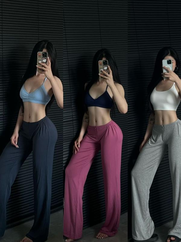 ヨガパンツ レディース スポーツウェア ロングパンツ ストレート ワイドパンツ ジム フィットネス トレーニング ストレッチ 通気性 速乾 吸汗 ジップ 落ち感 快適 動きやすい おしゃれ シンプル 無地 ボトムス