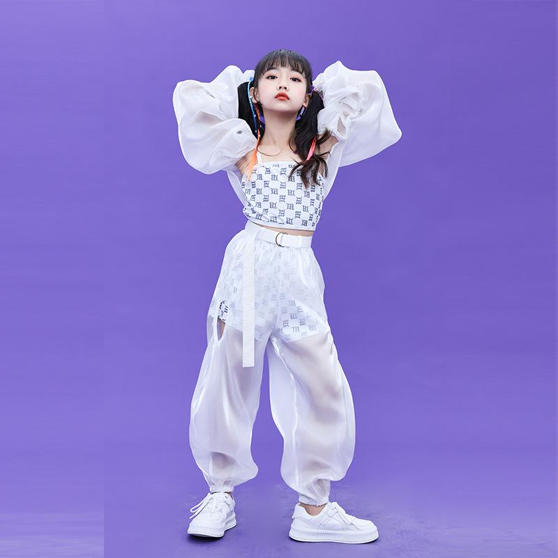 キッズダンス衣装 女の子 ジャズダンス ヒップホップ セットアップ ストリートダンス 発表会衣装 ステージ衣装 団体衣装 イベント衣装 ダンス練習着 ガールズ ジュニア ダンスウェア 運動会 文化祭