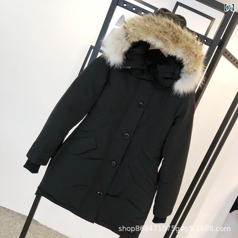 ダウンコート レディース グースダウン 燕尾 パーカスタイル 暖か 軽量 ロング丈 秋冬 アウター 女性用
