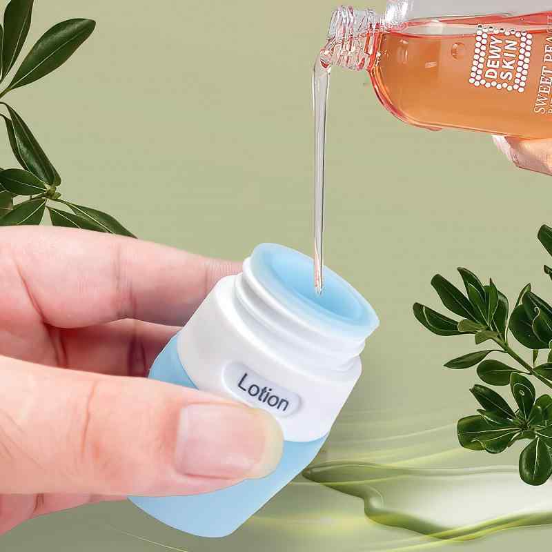 旅する用 かざり付ける品 分装瓶 手抜かり押しとどめる ケイ素樹脂製 シャンプー 洗顔料 乳状液 素はだ世話をする 携帯型 パウダーコンパクト 軽さ ホンブルグ帽原料品