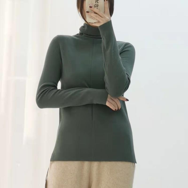 セーター レディース 秋冬 カシミヤ ニット 長袖 プルオーバー 高弾性 ストレッチ 修身 スリムフィット ボリュームネック ベーシック トップス ソフト素材 軽量 暖か 普段使い