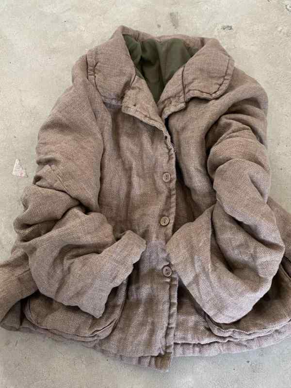心地よい 厚地の外套 麻 綿入り口・入口 軽さ 薄っぺら 色織り 柄 今めかしい  普段使い走り 余暇 アウトドア 好いたらしい 通気性 原料品