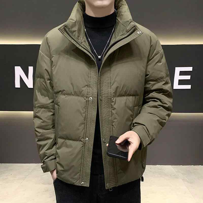 メンズ 落ちこむ上衣 鴨落ちこむ 韓国  ゆったり 填まる 冬用 保温 生あたたかい アウター 厚地の外套 心地よい 軽さ 防寒