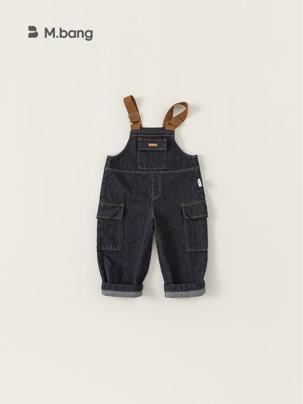 男の子用 デニム 背広パンツ ワークスタイル 春秋 ベビー ロングパンツ アウトドア 普段使い 伸縮性 コットン混 ストレートシルエット