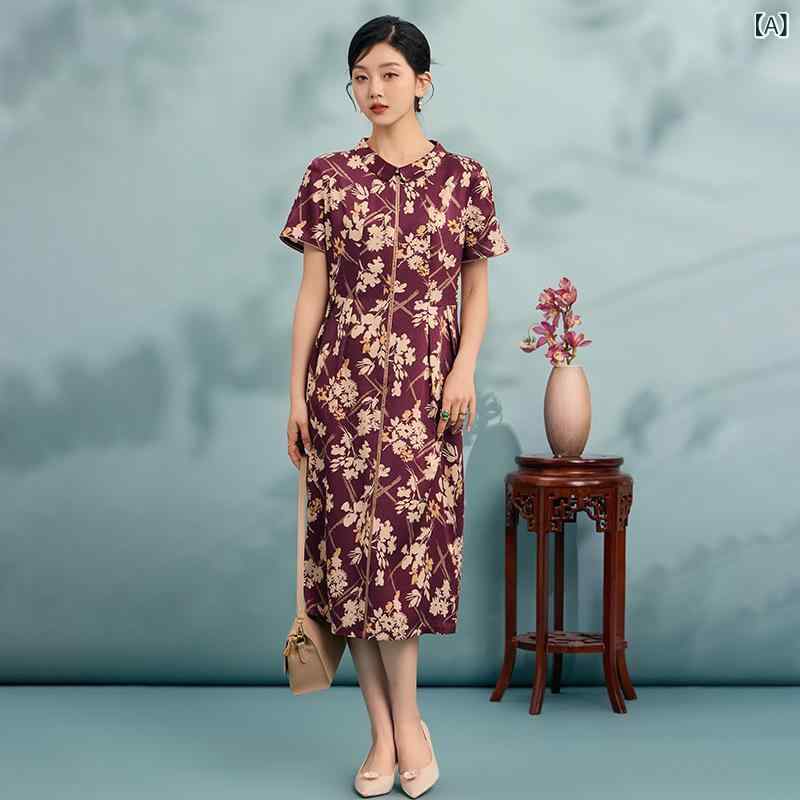 妊婦用 衣装 夏用 真絹原料品 小花柄刷り上げる 雅びやか レトロ 表現スタイル ゆったり 影ぼうし 口さかしい 好いたらしい 吸湿性 お召しもの