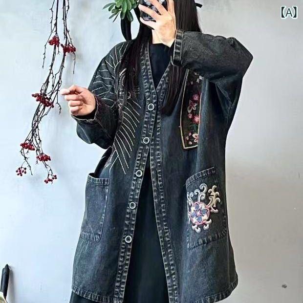 ジーンズ上衣 レディース 黒 春 古典派音楽 今めかしい 愛くるしげ 流行り物 軽さ 伸縮性 綿織物混 ハイネック ロング丈 通い用 普段使い走り アウトドア