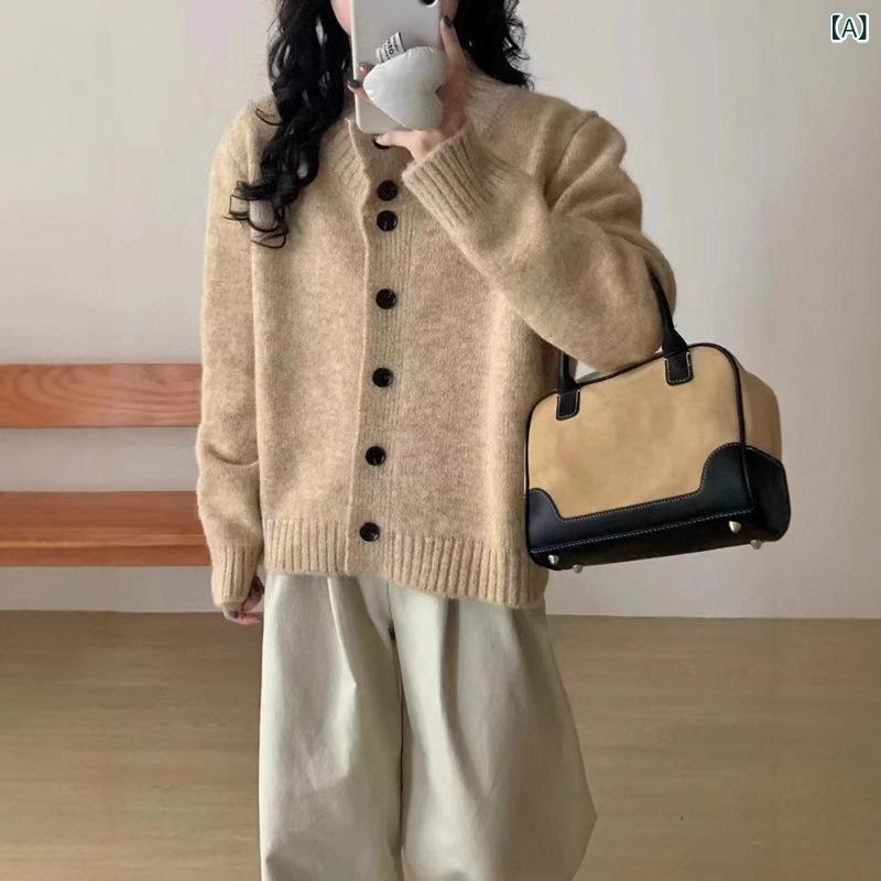 レディース 編み物ジレー 分かりやすい 照明ランプ色つや 白 名取り草 開襟 プルオーバー 春 韓国 普段使い走り 軽さ 伸縮性 綿混 トップス