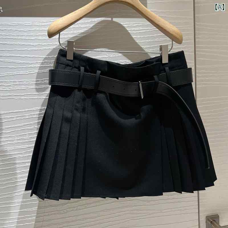 スコート レディース 春 黒 筋目 可愛らしい 翰林院風 ローライウエスト 遊撃手丈 ミニ 流行り物 日常使い走り 軽さ 伸縮性