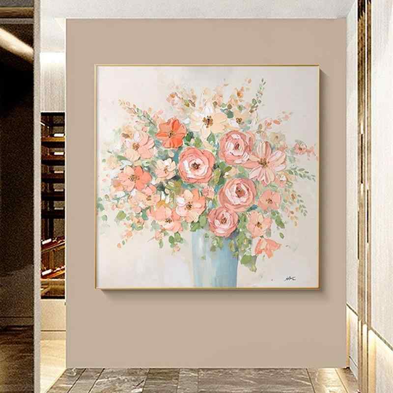 飾りつけ画 北欧風 薔薇 主題 方形 油彩 切り上げる品 かざり付ける画 リビング 室内装飾 作物 風合い 質感 介護ホーム飾りつけ 作物品 一こま 真四角 青写真 壁飾りつけ 御茶の間 見せびらかす 今めかしい 表現スタイル 花柄 刷り上げる 帆布 図面 デ