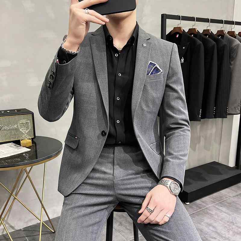 メンズ スーツ セット 結婚式 宴会用 ストライプ柄 ビジネスカジュアル スリムフィット ジャケット 大きいサイズ プラスサイズ 体型カバー ゆったり 着痩せ 細見え|SEIYUショップ