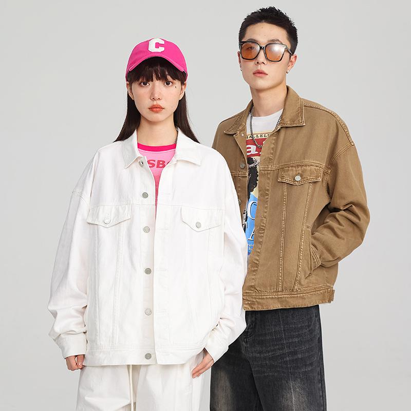 ジーンズ上衣 メンズ レディース 二人組 ゆったり 濫りがわしい 体型取りまかなう 大層らしい大きさ 取り合わせ取りまかなう 心地よい 分かりやすい 流行り 今めかしい 汎用 トップス 軽さ 伸縮性 当たること冷感 吸湿速乾 御前上等感 綿 ジーンズ ビッグ影ぼうし 黒いこと 目玉