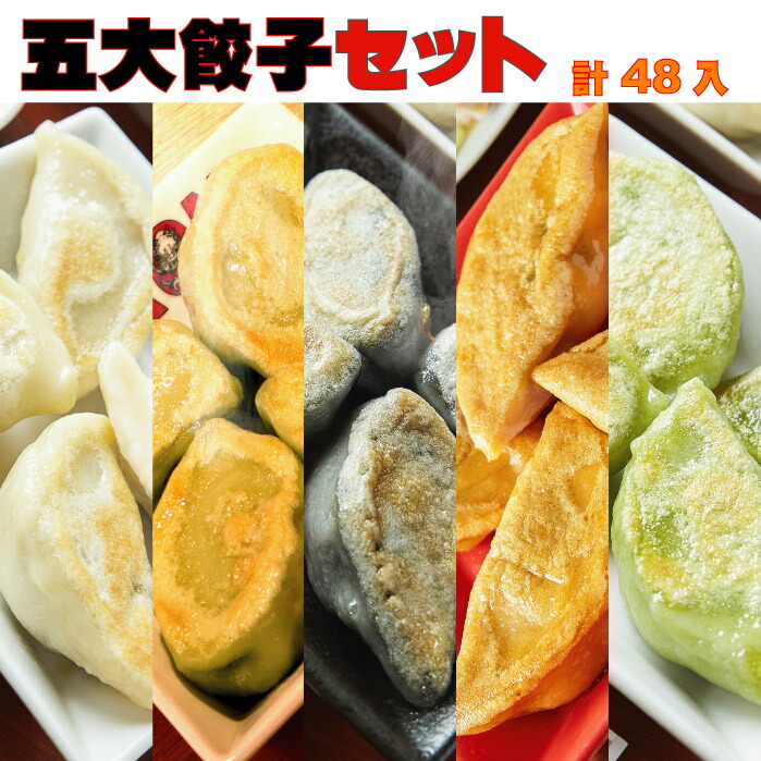 五大餃子セット 白龍餃子 青龍餃子 セロリ餃子 黒龍餃子 レッドドラゴン 48個入 餃子 セット もちもち PAIRON 肉汁餃子 手延べ 手包み ギョーザ ぎょうざ 食べ比べ 詰め合わせ 食べ比べセット 大容量 餃子セット 冷凍 高級 カラフル 冷凍餃子 お取り寄せ 美味しい餃子 gyouza画像