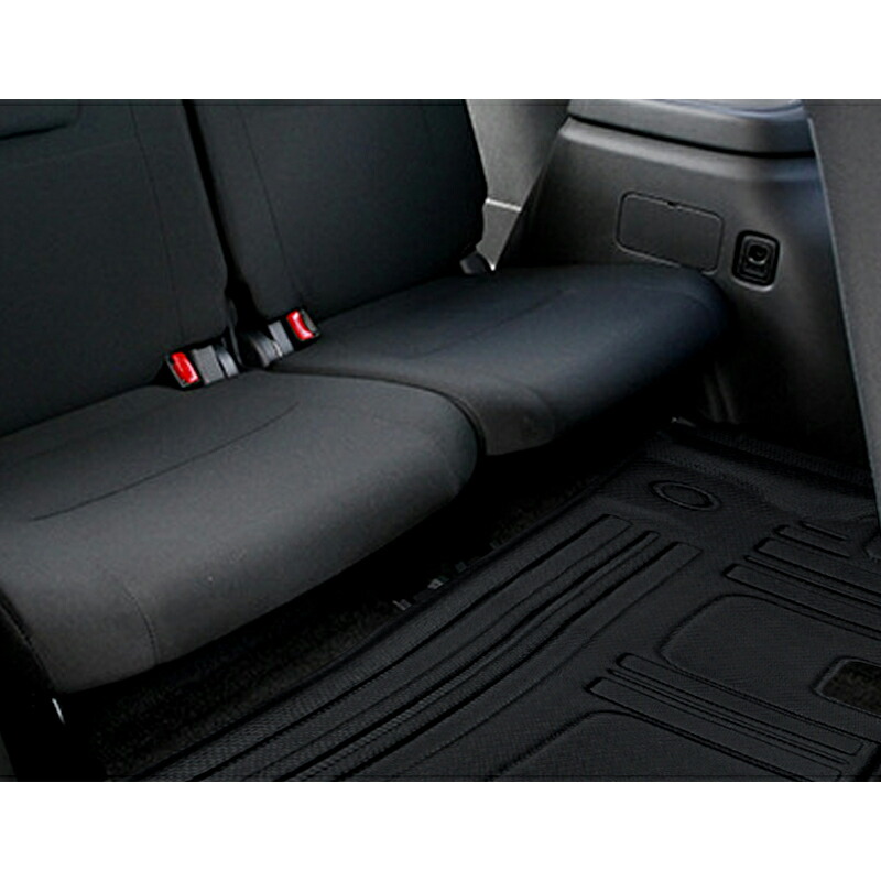 Tpe 3dフロアマット カーマット ランドクルーザープラド150系 7人乗り 仕様 ズレ防止 4p 立体構造 ゴムマット 防水マット 保護マット消臭 内装 パーツ 荷室 ラバー 3dマット 1台分セット 水洗い 撥水性 アウトドア 内装 カスタム パーツ 抗菌効果 耐摩擦 アクセサリー
