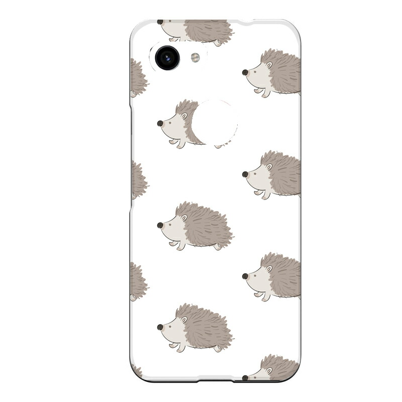 楽天市場 Google Pixel 3 Xl専用 かわいい おしゃれ 映え ハリネズミ 動物 アニマル シンプル パターン 横向き 歩き たわし ゆめかわ セカデパ
