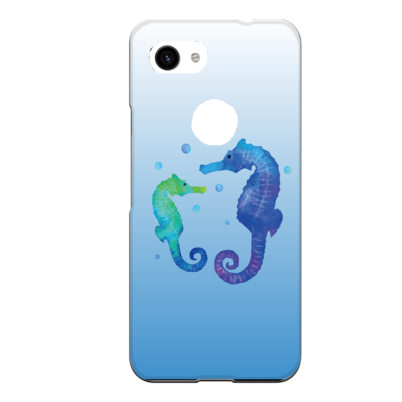 楽天市場 Google Pixel 3 Xl専用 タツノオトシゴ 親子 青 黄緑 水色 紺 ブルー 水族館 海の生き物 魚 辰 龍 たつのこ クール おしゃれ 可愛い かわいい セカデパ