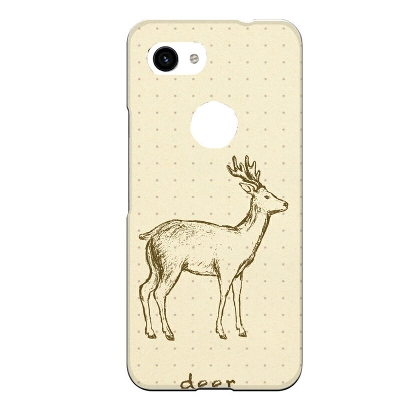 楽天市場 Google Pixel 3a専用 シカ 鹿 Deer アニマル 動物 手書き風 おしゃれ 可愛い ペグ ドット シンプル セカデパ