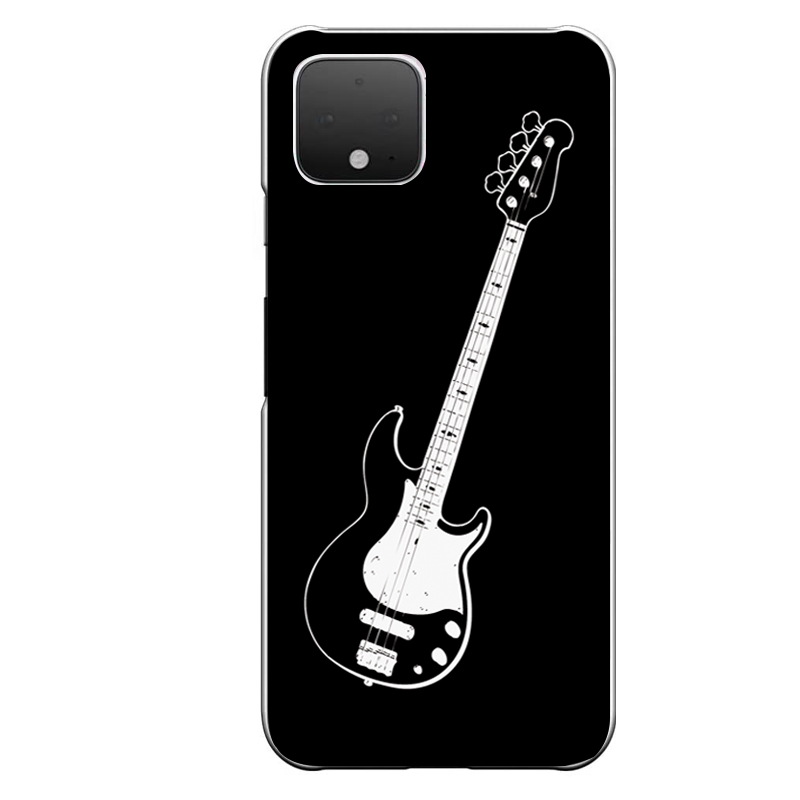 楽天市場 Google Pixel 4専用 ストラト バンド イラスト 音楽 楽器 軽音 シンプル ブラック 黒 クール ギター セカデパ