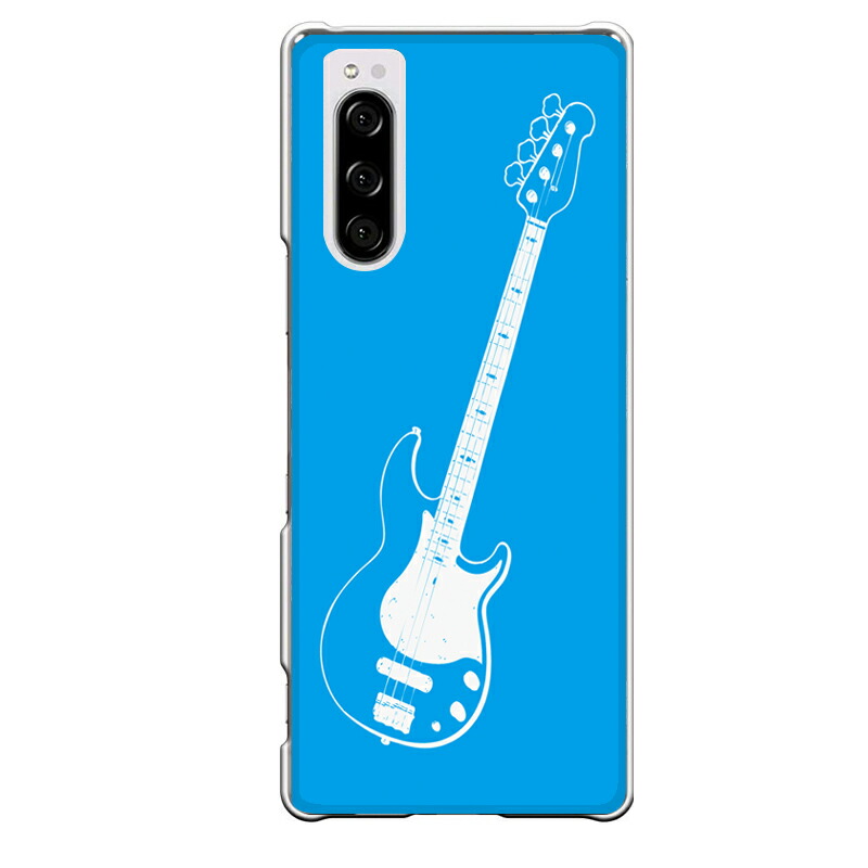 楽天市場 Xperia 5専用 ストラト バンド イラスト 音楽 楽器 軽音 シンプル ブルー 青 クール ギター So 01m Sov41 901so セカデパ