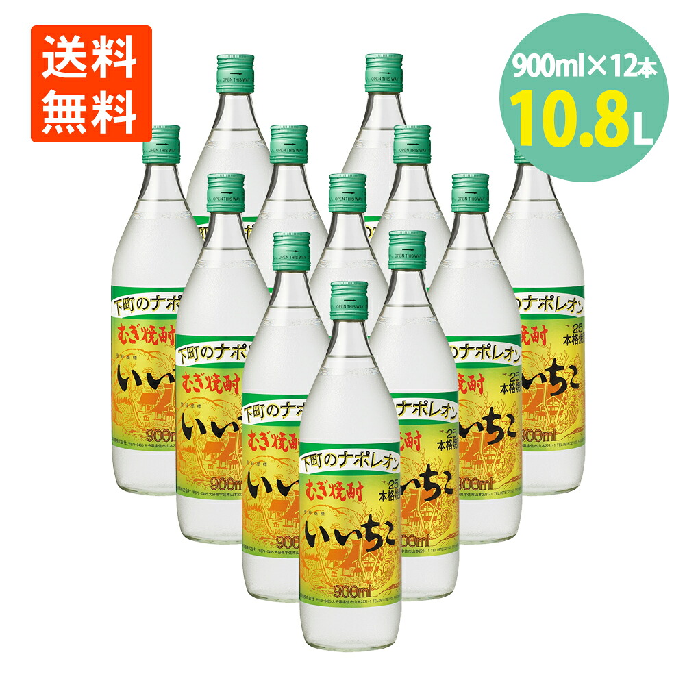 いいちこ 25度 900ml×12本 麦焼酎 三和酒類 iichiko 焼酎 むぎ焼酎 送料無料|世界の珍味