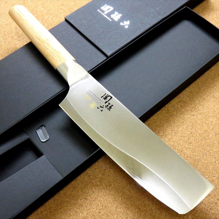 楽天市場】関の刃物 菜切り包丁 16.5cm (165mm) 富士觀 鎚目鍛造 本割