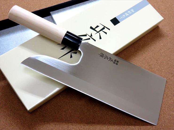 ネット限定】 関の刃物 麺切り包丁 24cm 240mm 正広作 8A ステンレススチール 天然木ハンドル 和風柄 うどんやそばなど 麺を切るための日本 独特の右利き用片刃包丁 国産日本製 qdtek.vn