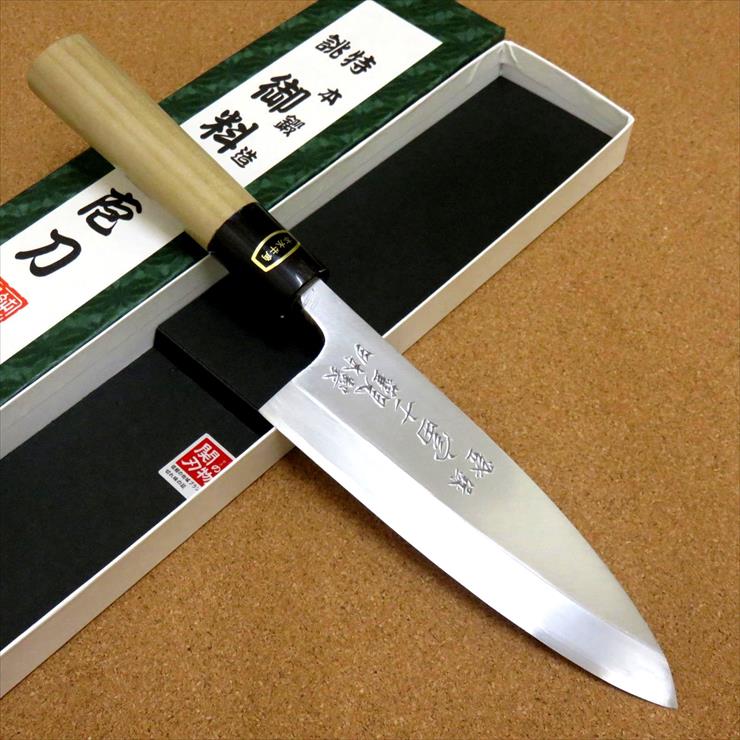 木屋 出刃包丁 イヅツキ 木屋 刃渡り150mm 水牛柄 出刃 包丁 安来白紙鋼 イヅツキ 出刃包丁 150mm 水牛口 – 木屋