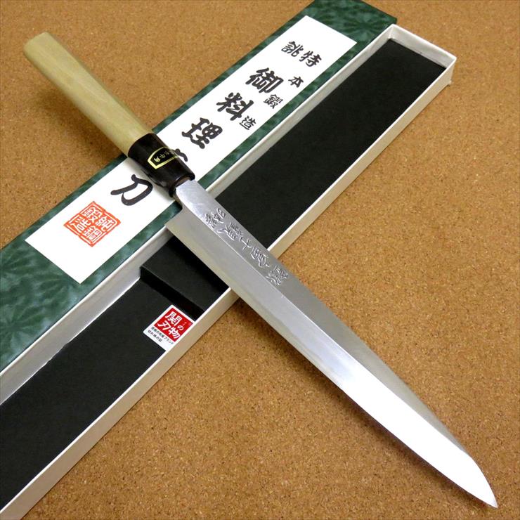 楽天市場】関の刃物 柳刃包丁 26.5cm (265mm) 富士觀 炭素鋼 複合材