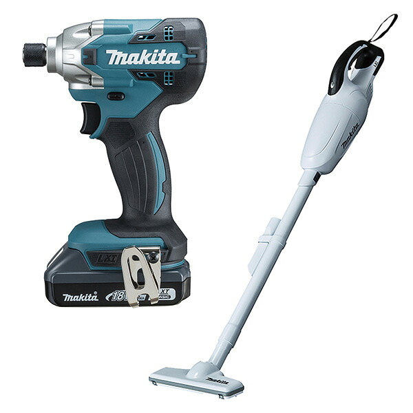 【即日出荷】マキタ makita インパクトドライバ クリーナコンボ TD156DB+CL180FDZW バッテリ1個 充電器付き 掃除機
