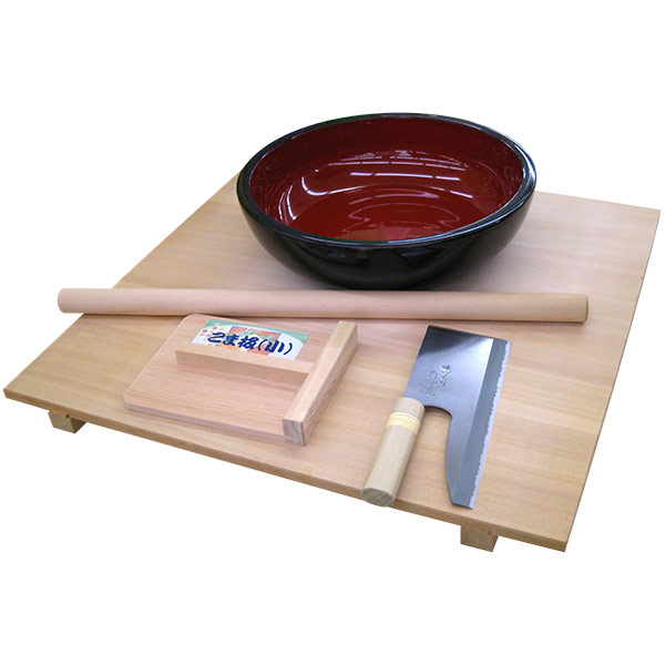 楽天市場】星野工業【そば道具】蕎麦打ち入門5点セット DVD付き