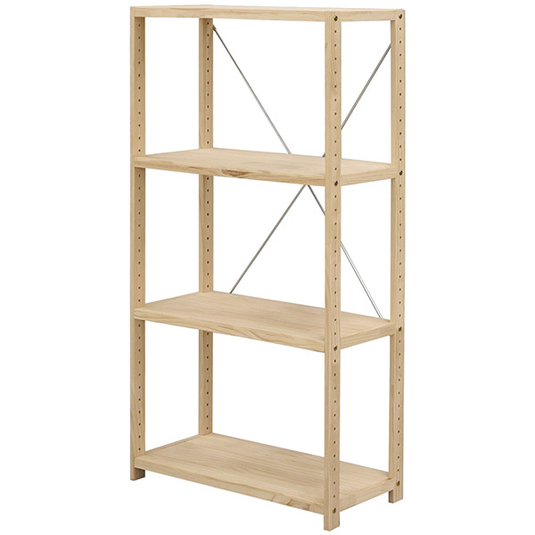 楽天市場】パインラック4段80 HZPR-4D82 NA ナチュラル 4段幅80 エイ