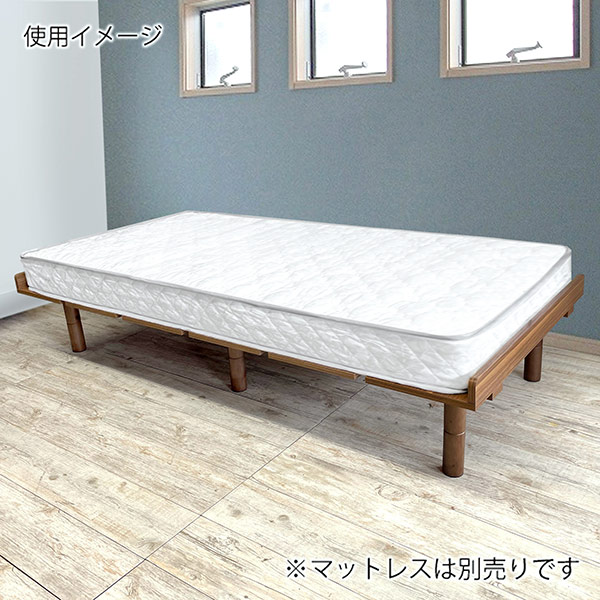 【直送】【代引・日時指定不可】アーバン通商URBANメラミンすのこベッドMB-2020Sナチュラル【沖縄・離島配送不可】