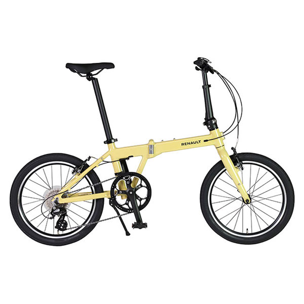ルノー RENAULT 20型 折畳み自転車 GRAVEL11 グラベル11 AL-FDB208 ベージュ 61243-05【沖縄・離島配送不可】