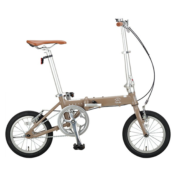 キャプテンスタッグ CAPTAIN STAG モンテAL-FDB141 カーキ 軽銀折畳み銀輪 14型 YG-1413【沖縄・離島送りとどける不可】
