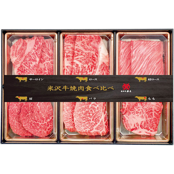 【直送・ギフト】「米沢牛黄木」米沢牛 ６種焼肉食べ比べ YYT100N(900)【沖縄・離島配送不可】【同梱不可】｜セキチュー店