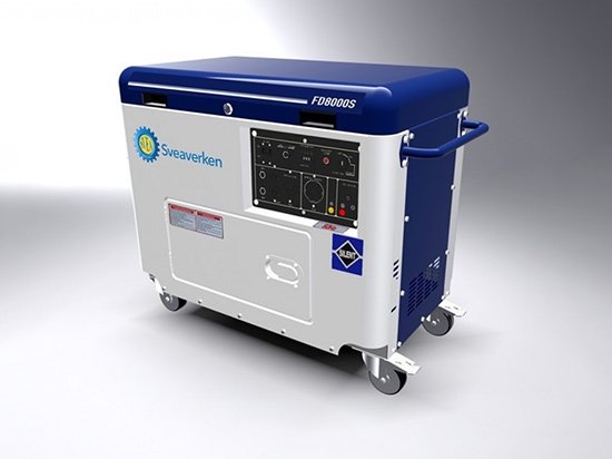 メーカー直送 Sveaverken 静音型ディーゼル発電機6kva スーアワーケン